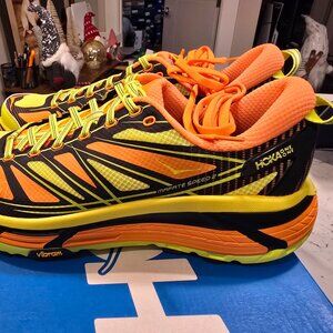 Hoka One One Mafate Speed 2 Electric Tangerine Mens Sz 10 Sneakers Shoes NEW